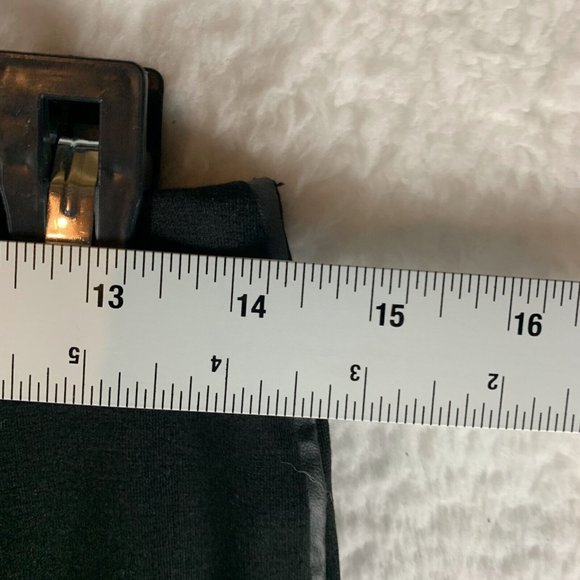 Max Studio Leggings Women's Medium Black Stretch Elastic Waist High Rise‎ 7885 - Picture 2 of 8